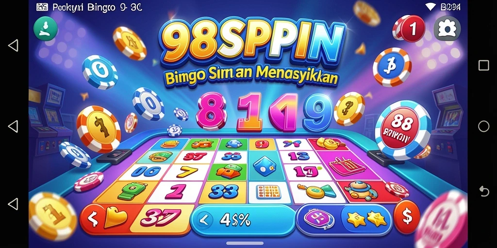 Tampilan gameplay Bingo yang seru di 98SPIN.