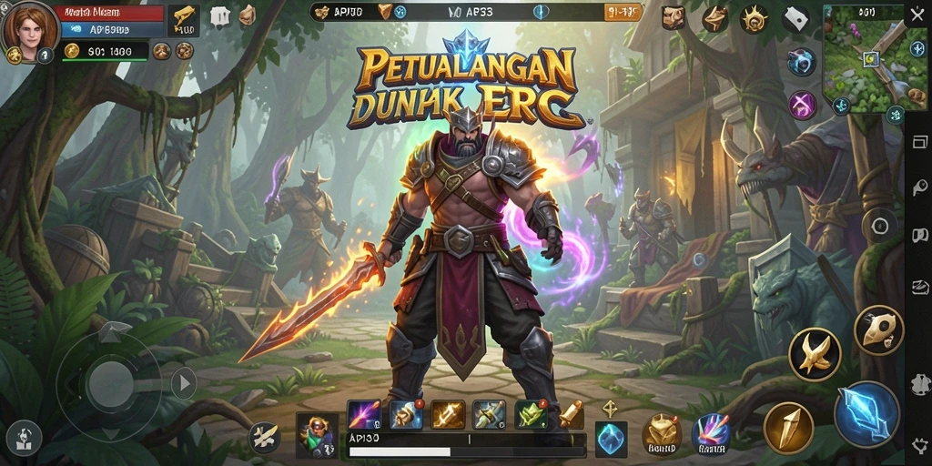 Screenshot menampilkan aksi pertarungan epik dalam API33.