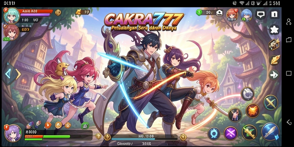 Tampilan screenshot CAKRA777 menampilkan aksi seru dalam dunia anime.