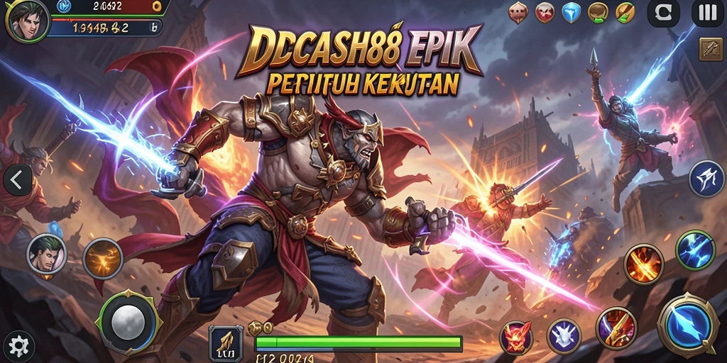Tampilan permainan <strong>IDCASH88</strong> yang penuh aksi dalam arena pertarungan.