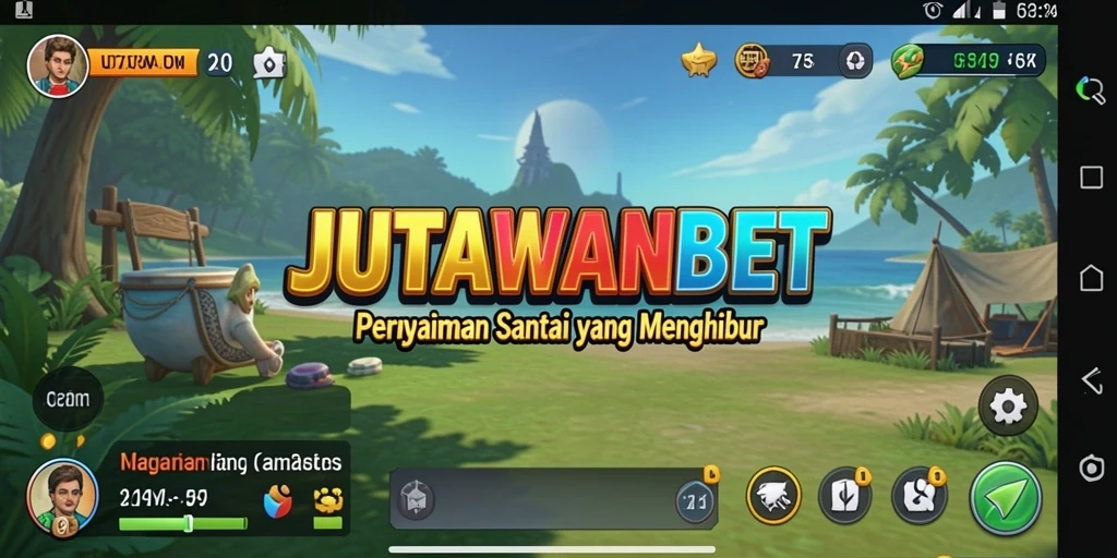 Tampilan gameplay JUTAWANBET yang ceria dan menawan.