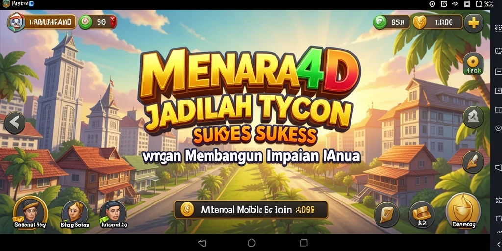 Screenshot MENARA4D menunjukkan pengalaman bermain Tycoon yang mendebarkan.