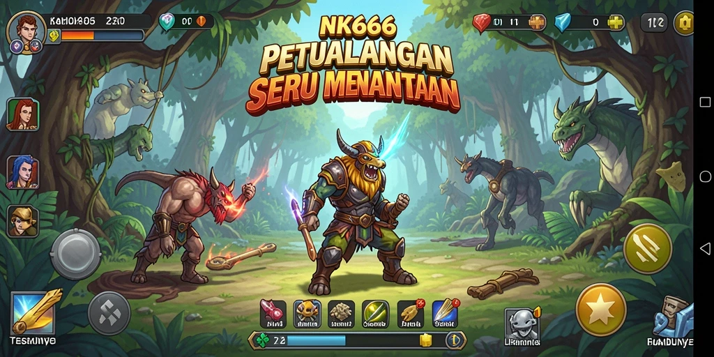 Screenshot gameplay NK666 menunjukkan aksi seru dalam petualangan.