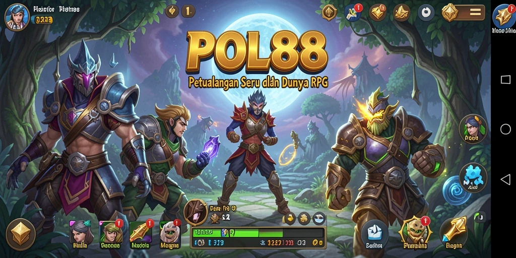 Tampilan menarik gameplay RPG dalam POL88 dengan aksi seru dan karakter unik.