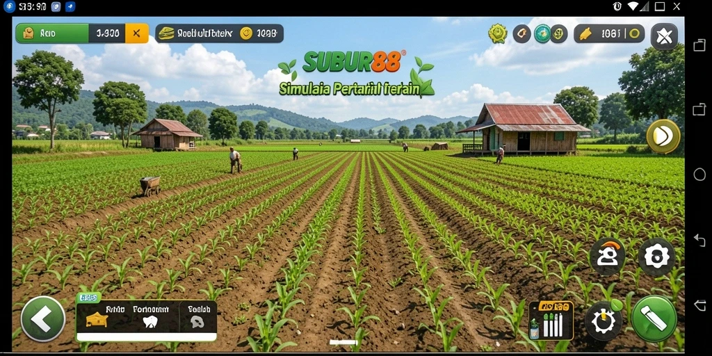 Tangkapan layar gameplay SUBUR88 yang menampilkan pertanian yang kaya.