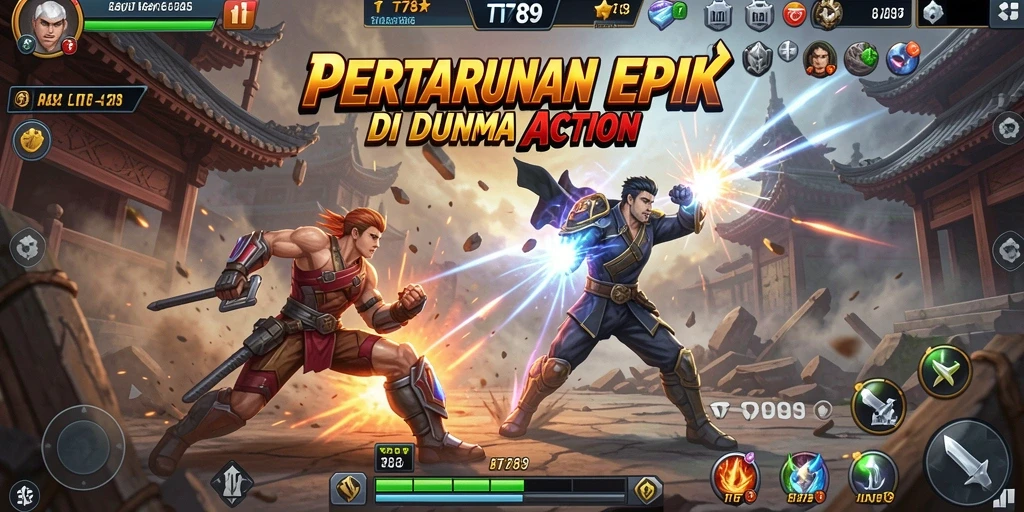 Tampilan menarik dari gameplay action yang mendebarkan.